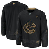 NHL Black Vancouver Canucks Fanatics 2024 Military Appreciation Practice Jersey