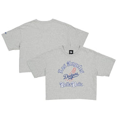 MLB New Era Women's Bella Dona x Los Angeles Dodgers Boxy Crop T-Shirt