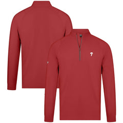 MLB Philadelphia Phillies Levelwear Theory Insignia Quarter-Zip Pullover