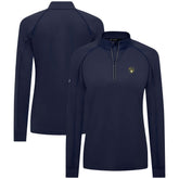 MLB Milwaukee Brewers Levelwear Women's Kinetic Insignia Quarter-Zip Pullover