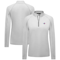 MLB Toronto Blue Jays Levelwear Women's Kinetic Insignia Quarter-Zip Pullover