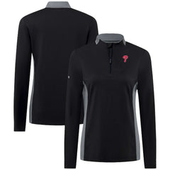 MLB Philadelphia Phillies Levelwear Women's Moxie Insignia Quarter-Zip Pullover