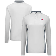 MLB Toronto Blue Jays Levelwear Women's Moxie Insignia Quarter-Zip Pullover