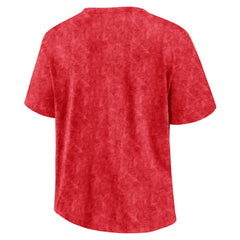NHL Red Chicago Blackhawks Fanatics Women's Faded Wash T-Shirt