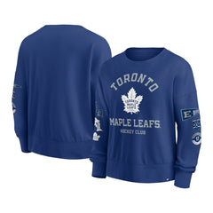 NHL Blue Toronto Maple Leafs Fanatics Women's Go Team Pullover Sweatshirt