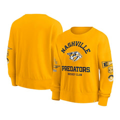 NHL Gold Nashville Predators Fanatics Women's Go Team Pullover Sweatshirt