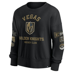 NHL Black Vegas Golden Knights Fanatics Women's Go Team Pullover Sweatshirt