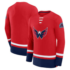 NHL Red Washington Capitals Fanatics High Point Long Sleeve T-Shirt