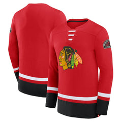 NHL Red Chicago Blackhawks Fanatics High Point Long Sleeve T-Shirt