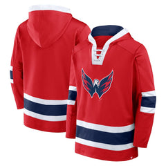 NHL Red Washington Capitals Fanatics Inside Line Fleece Pullover Hoodie- Red