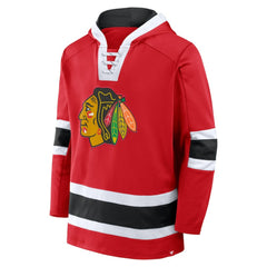 NHL Red Chicago Blackhawks Fanatics Inside Line Fleece Pullover Hoodie- Red