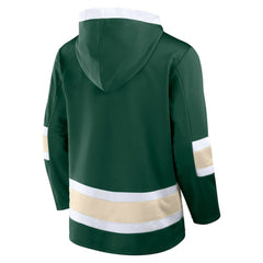 NHL Green Minnesota Wild Fanatics Inside Line Fleece Pullover Hoodie- Green