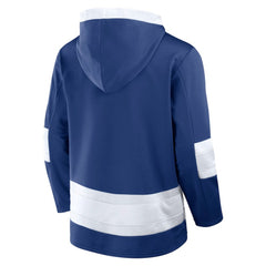 NHL Blue Tampa Bay Lightning Fanatics Inside Line Fleece Pullover Hoodie- Blue