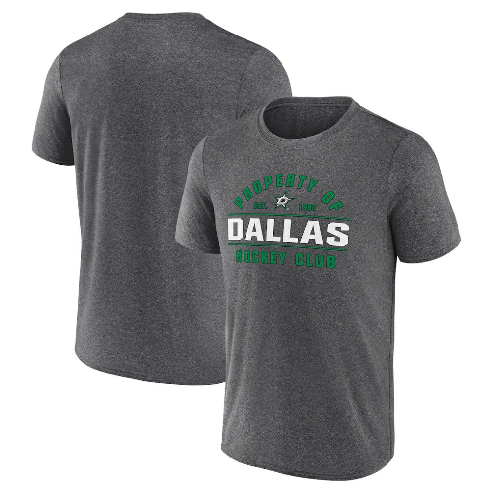 NHL Heather Charcoal Dallas Stars Fanatics Property Of T-Shirt