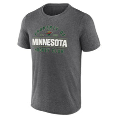 NHL Heather Charcoal Minnesota Wild Fanatics Property Of T-Shirt
