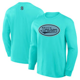 NHL Light Blue Seattle Kraken Fanatics Rewind Long Sleeve T-Shirt
