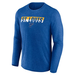 NHL Heather Blue St. Louis Blues Fanatics Transition Long Sleeve T-Shirt