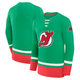 NHL Green New Jersey Devils Fanatics Vintage High Point Long Sleeve T-Shirt