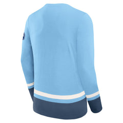 NHL Light Blue Pittsburgh Penguins Fanatics Vintage High Point Long Sleeve T-Shirt