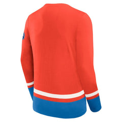 NHL Blue New York Rangers Fanatics Vintage High Point Long Sleeve T-Shirt