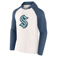 NHL White Seattle Kraken Fanatics Vintage Winger Pullover Hoodie