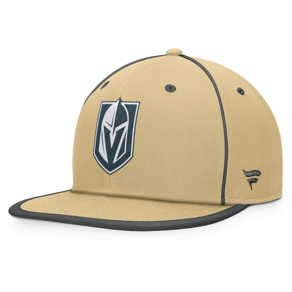 NHL Gold Vegas Golden Knights Fanatics Heritage Ice Time Fitted Hat