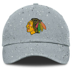 NHL Gray Chicago Blackhawks Fanatics Women's Heritage Snow Day Speckle Adjustable Hat