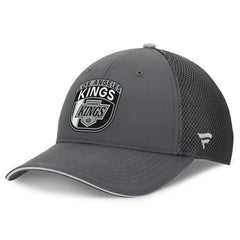 NHL Gray Los Angeles Kings Fanatics Authentic Pro Home Ice Trucker Adjustable Hat