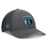 NHL Gray Seattle Kraken Fanatics Authentic Pro Home Ice Trucker Adjustable Hat