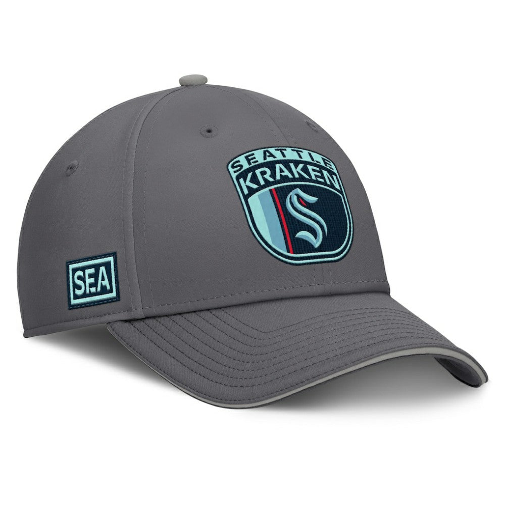 NHL Gray Seattle Kraken Fanatics Home Ice Flex Hat