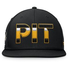 NHL Black Pittsburgh Penguins Fanatics Authentic Pro Alternate Jersey Snapback Hat