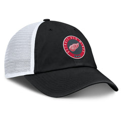 NHL Black/Gray Detroit Red Wings Fanatics Averie Trucker Adjustable Hat