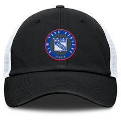 NHL Black/Gray New York Rangers Fanatics Averie Trucker Adjustable Hat