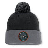 NHL Black Philadelphia Flyers Fanatics Aspyn Cuffed Knit Hat with Pom