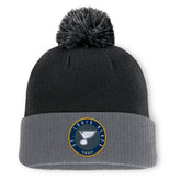 NHL Black St. Louis Blues Fanatics Aspyn Cuffed Knit Hat with Pom
