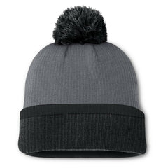 NHL Charcoal Boston Bruins Fanatics Women's Cuffed Knit Hat with Pom