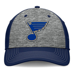 NHL Gray/Navy St. Louis Blues Fanatics Fundamental Top Shelf 2-Tone Flex Hat