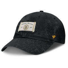 NHL Black Boston Bruins Fanatics Women's Heritage Away Game Adjustable Hat