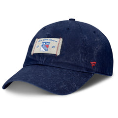 NHL Blue New York Rangers Fanatics Women's Heritage Away Game Adjustable Hat