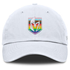 NHL White Vegas Golden Knights Fanatics PRIDE Adjustable Hat