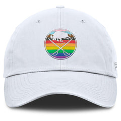 NHL White Buffalo Sabres Fanatics PRIDE Adjustable Hat
