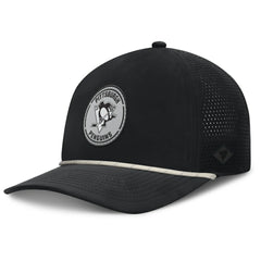 NHL Black Pittsburgh Penguins Fanatics Front Office Performance A-Frame Adjustable Hat