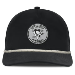 NHL Black Pittsburgh Penguins Fanatics Front Office Performance A-Frame Adjustable Hat