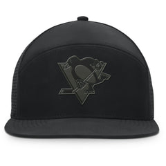 NHL Black Pittsburgh Penguins Fanatics Front Office Adjustable Hat