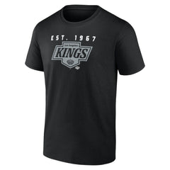 NHL Black Los Angeles Kings Logo Athletic Coordinate T-Shirt