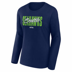 Logo Athletic Women's Grip Long Sleeve T-Shirt - Seattle Seahawks