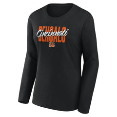 Logo Athletic Women's Grip Long Sleeve T-Shirt - Cincinnati Bengals