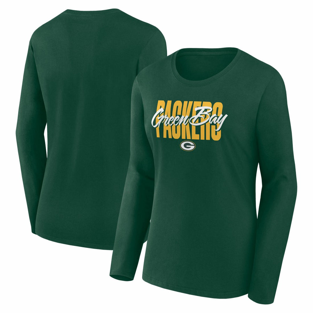 Logo Athletic Women's Grip Long Sleeve T-Shirt - Green Bay Packers