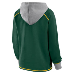 Logo Athletic Women's Boom Fleece Pullover V-Neck Hoodie - Green Bay Packers
