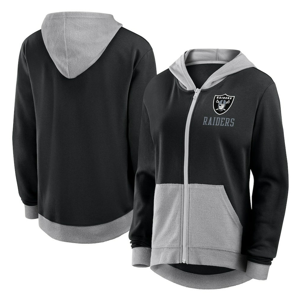 Logo Athletic Women's Hit It French Terry Full-Zip Hoodie - Las Vegas Raiders